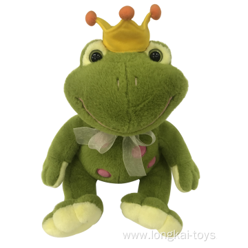 Plush Frog With Crown
